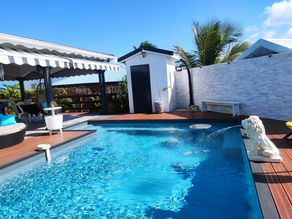 ZANNANNA F1 de charme tout équipé Le Moule avec piscine Exterior foto