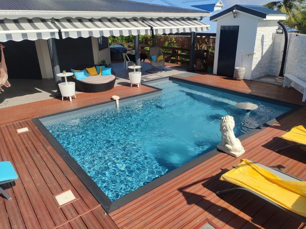 ZANNANNA F1 de charme tout équipé Le Moule avec piscine Exterior foto